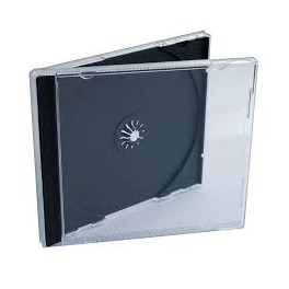 Box CD 10.4mm, Singolo, Clear/Black